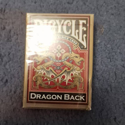 Карти гральні | Bicycle Dragon Back gold уцінка, фото 3