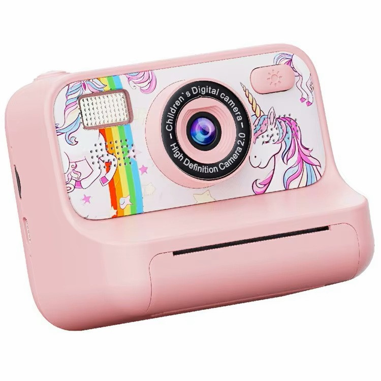 Дитяча фотокамера Polaroid з функцією друку, фронтальною камерою, підтримкою карти пам'яті та MP3 Рожевий 52756