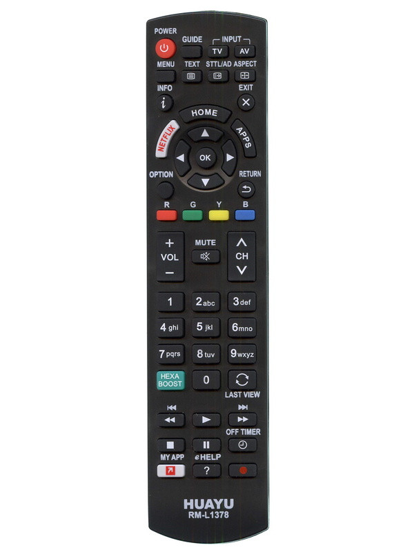 Універсальний пульт HUAYU RM-L1378 для телевізора Panasonic