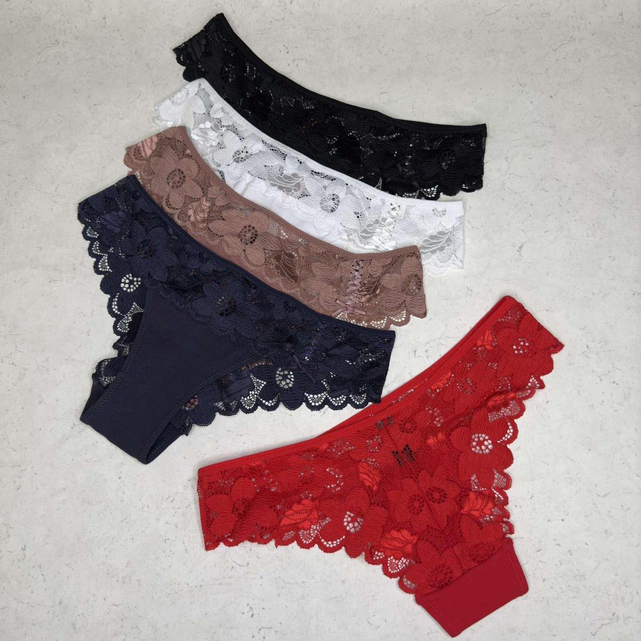 Трусики жіночі La Vivas 60378 з широкою резинкою, колір Білий + Чорний, розмір L, фото 1