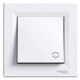 Вимикач одноклавішний перехресний Шнайдер Асфора білий EPH0570121, фото 2