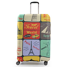 Чохол для валізи Польща великий L тканина (дайвінг) подорож/Fly 281-28