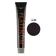 Професійна стійка крем-фарба для волосся Hipertin Platinum 4.25 каштан перламутрово-червоний 60 мл