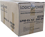 Акумулятор гелевий Logicpower lpm-gl 12v 200ah, фото 10
