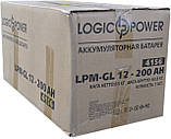 Акумулятор гелевий Logicpower lpm-gl 12v 200ah, фото 9