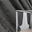 Шторна тканина льон мармур, колекція "Pavliani". Колір графітовий. Код 1176ш, фото 6