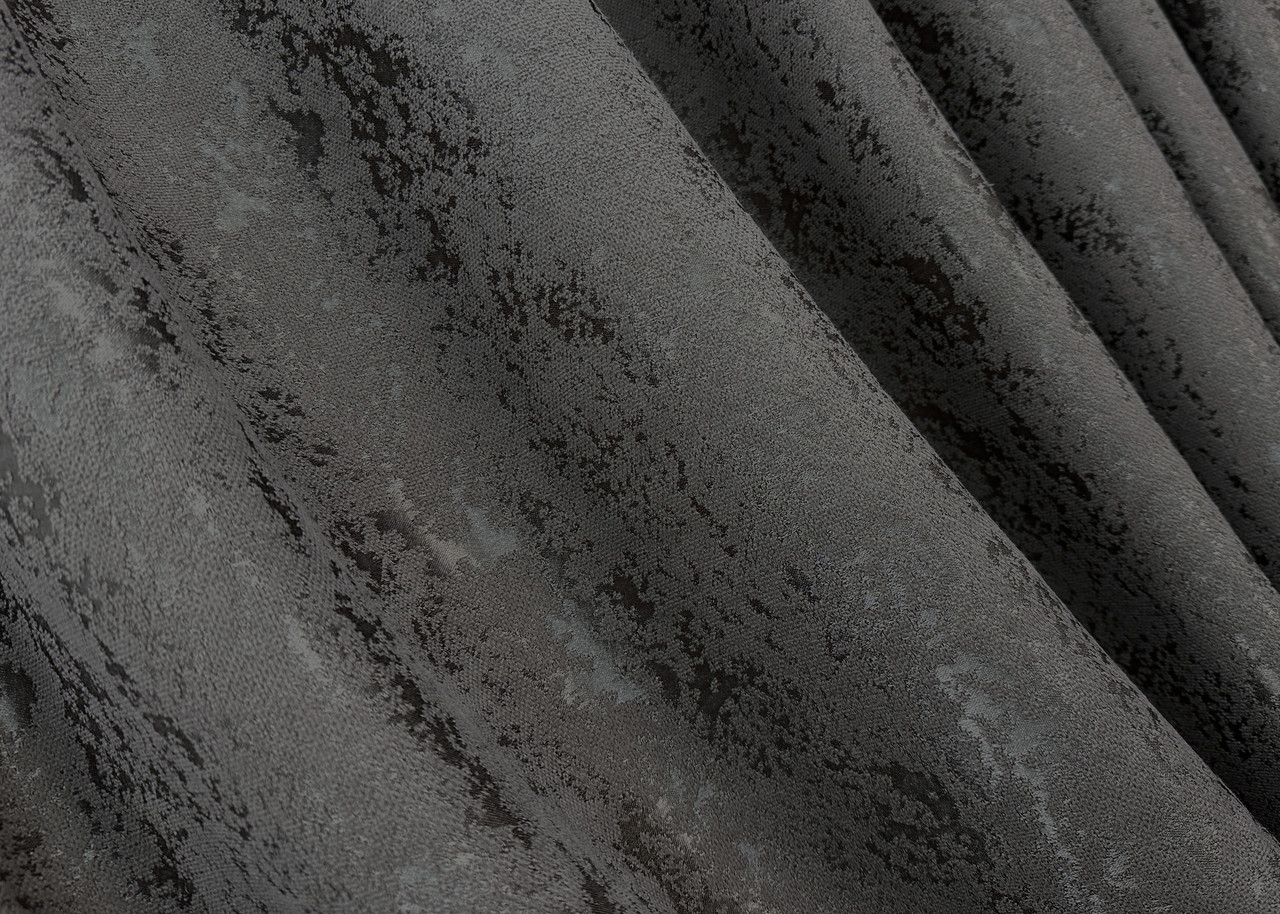 Шторна тканина льон мармур, колекція "Pavliani". Колір графітовий. Код 1176ш, фото 1