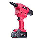 Акумуляторний пістолет для заклепок Worcraft CRG-S20Li без АКБ і ЗП, 10кН, фото 2