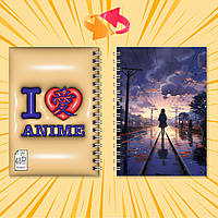 Блокнот А6 на пружині в клітинку 48 арк. 5 Centimeters Per Second / 5 сантиметрів за секунду 003