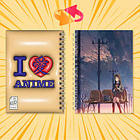 Блокнот А6 на пружині в клітинку 48 арк. 5 Centimeters Per Second / 5 сантиметрів за секунду 004