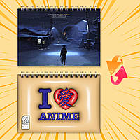 Блокнот А6 на пружині в клітинку 48 арк. 5 Centimeters Per Second / 5 сантиметрів за секунду 006