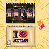 Блокнот А6 на пружині в клітинку 48 арк. 5 Centimeters Per Second / 5 сантиметрів за секунду 007