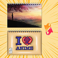 Блокнот А6 на пружині в клітинку 48 арк. 5 Centimeters Per Second / 5 сантиметрів за секунду 009