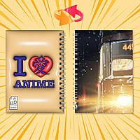 Блокнот А6 на пружині в клітинку 48 арк. 5 Centimeters Per Second / 5 сантиметрів за секунду 011