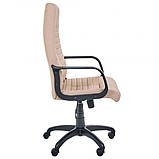 Крісло Атлет PL Tilt Шкірзам бежевий, фото 3