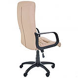 Крісло Атлет PL Tilt Шкірзам бежевий, фото 5