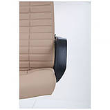 Крісло Атлет PL Tilt Шкірзам бежевий, фото 6