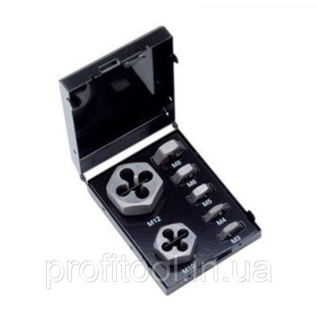 Набір плашок шестигранних VOLKEL M3-4-5-6-8-10-12 (49520), фото 1