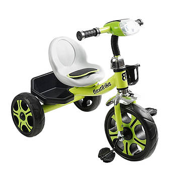 Велосипед триколісний дитячий (колеса EVA, фара з музикою та світлом, 2 кошики) Best Trike BS-25084 Зелений