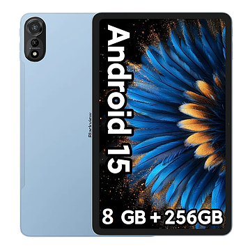 Планшет Blackview MEGA 2 Blue 8/256GB 4G 9000mAh 12 дюймів Android 15 + чохол, скло, стілус