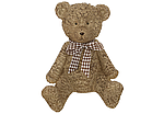 Декоративна керамічна статуетка Ведмедик коричневий з бантиком 14 см BonaDi (K07-810)