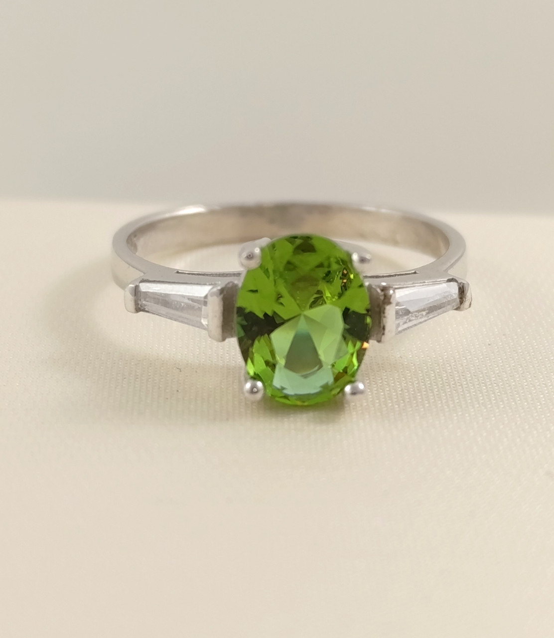 Каблучка срібна з султанитом К1004-слт, фото 1