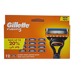 Касети для гоління Gillette Fusion 12шт. оригінал