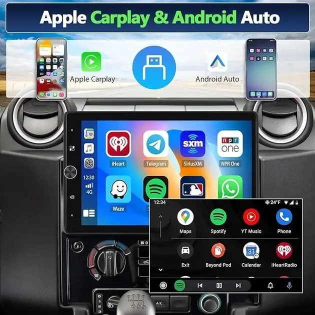 Автомагнітола з HD дисплеєм 10.4" Android 2+64G AHC+ Carplay 1561A