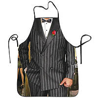 Прикольний фартух для чоловіків Костюм 75 на 60 см різнобарвний