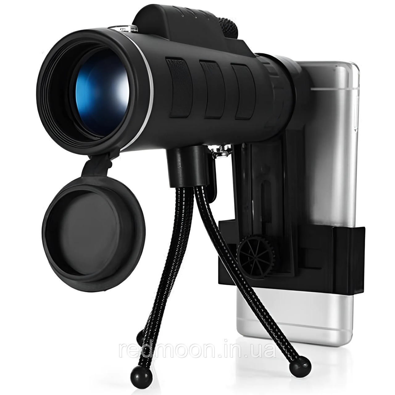 Монокуляр 40x60 з триногою та кліпсою для смартфону TELESCOPE KL-1040 / Монокль для телефону / Підзорна труба, фото 1
