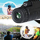 Монокуляр 40x60 з триногою та кліпсою для смартфону TELESCOPE KL-1040 / Монокль для телефону / Підзорна труба, фото 6