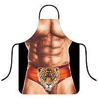 Фартух для кухні з приколом для чоловіка 75 на 60 см різнобарвний