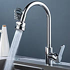 Насадка на кран з поворотом 360°, 3 режими, Water tap / Кухонний змішувач / Аератор на кран, фото 3