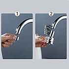 Насадка на кран з поворотом 360°, 3 режими, Water tap / Кухонний змішувач / Аератор на кран, фото 10