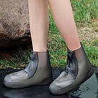 Бахіли від дощу (розмір 34-35), Коричневий / Водонепроникні чохли для взуття / Бахіли на взуття від дощу, фото 4