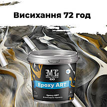 Епоксидна наливна підлога ART 4.5 кг Графіт, фото 6