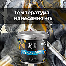 Епоксидна наливна підлога ART 4.5 кг чорна, Епоксидна підлога для бетону в Україні, фото 6