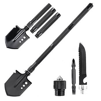 Туристична лопата складна, 76 см / Саперна лопата багатофункціональна / Тактична лопата саперка