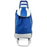 Сумка на коліщатках для покупок Trolley small Синя, фото 5