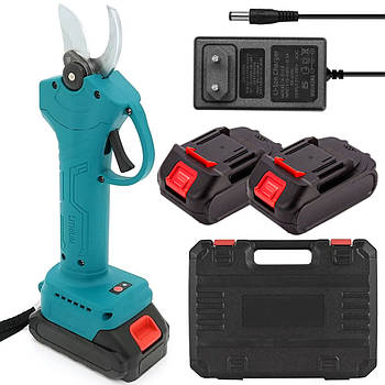 Акумуляторний секатор до 30мм + 2 акумулятори 24В, DUP365 / Електричний секатор садовий / Електросекатор