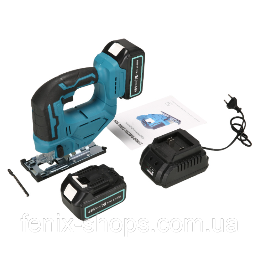 Лобзик безщітковий AOTUO з двома акумуляторами в кейсі 48V 4000 mAh