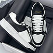 Жіночі білі шкіряні кросівки YSL чорні кеди Saint Laurent Court Classic SL/61, фото 9