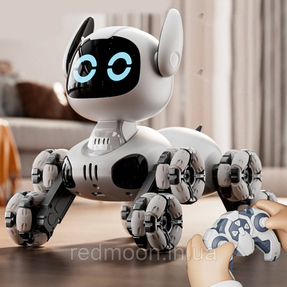 Робот собака на пульті управління, USB, TOOBY, Блакитний / Інтерактивна собака робот / Дитяча іграшка робот пес, фото 1