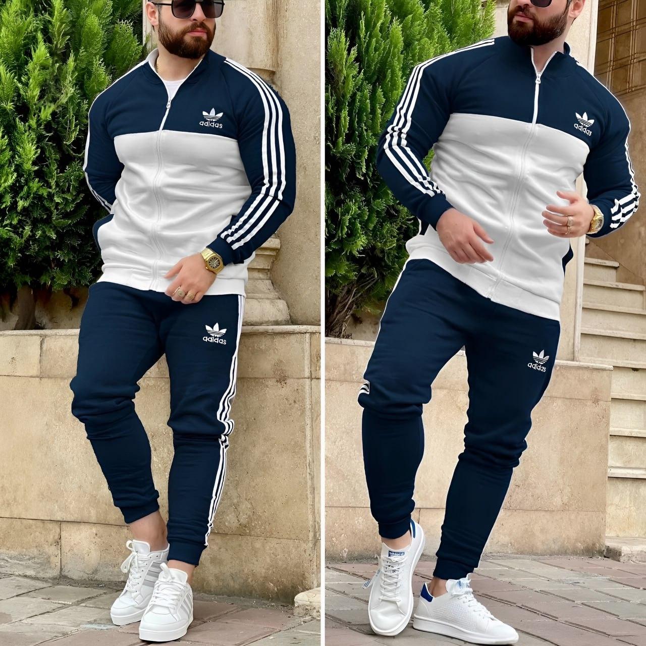 Спортивний костюм чоловічий Adidas весняний осінній олімпійка штани адидас синій