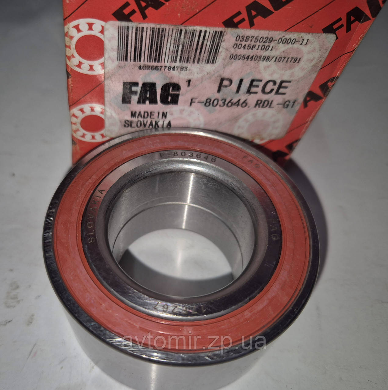 Підшипник передньої маточини Lanos,Ланос 1,6,Чері Амулет, Chery Amulet FAG