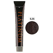 Професійна крем-фарба для волосся Hipertin Platinum 5.35 світлий шатен золотисто-червоний 60 мл