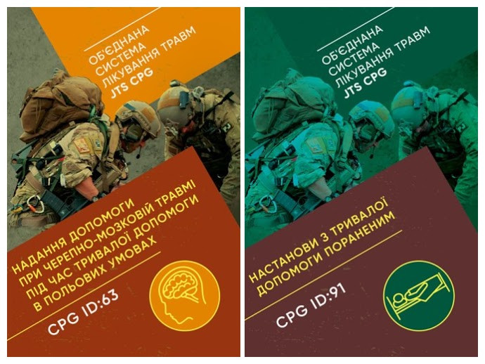 Набір книг "Надання допомоги при черепно-мозковій травмі","Настанови з тривалої допомоги пораненим"