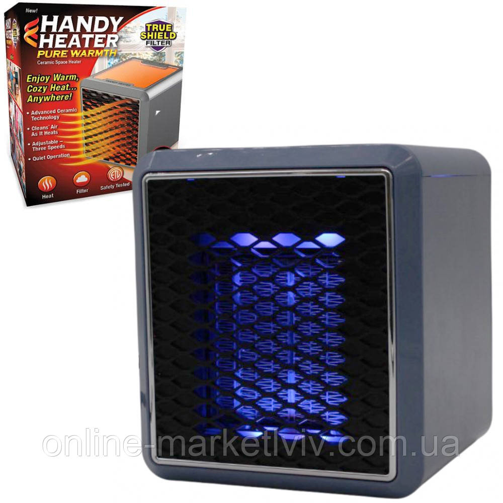 Портативний обігрівач 1500W Handy Heater Pure Warmth / Керамічний обігрівач / Тепловентилятор