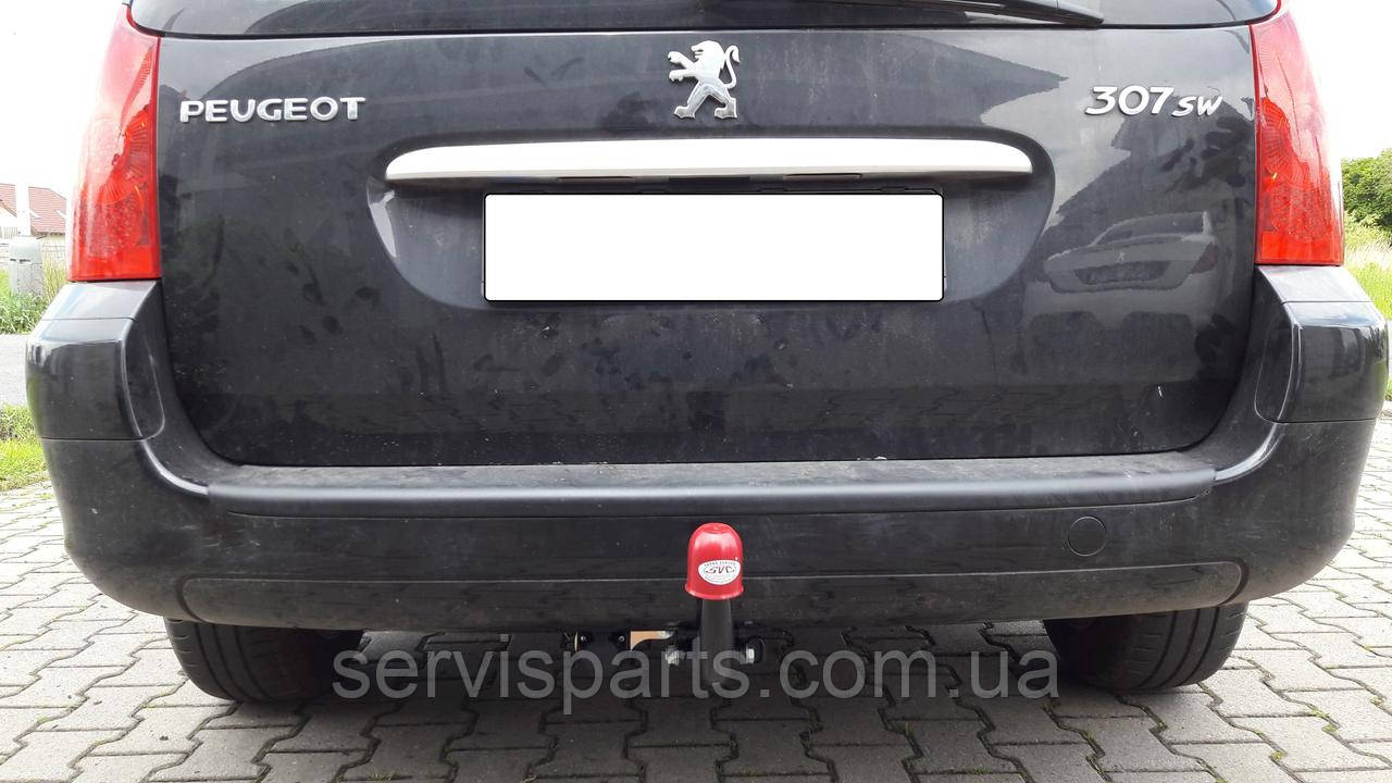 Фаркоп Peugeot 307 SW 2002-2008 (Пежо 307 універсал) без зняття бампера