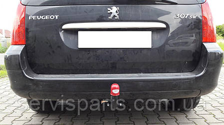 Фаркоп Peugeot 307 SW 2002-2008 (Пежо 307 універсал) без зняття бампера, фото 1